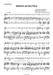 Sheet music, chords Luca-Dante Spadafora, Niklas Dee, Octavian, Peter Plate, Ulf Leo Sommer - Mädchen auf dem Pferd
