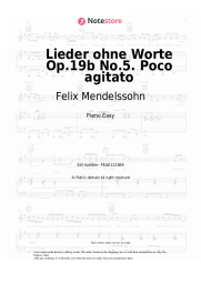 undefined Felix Mendelssohn - Lieder ohne Worte Op.19b No.5. Poco agitato