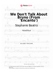 Sheet music, chords Stephanie Beatriz, Lin-Manuel Miranda - We Don't Talk About Bruno (From 'Encanto')
