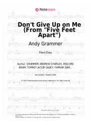 undefined Andy Grammer - Don't Give Up on Me (From Five Feet Apart)