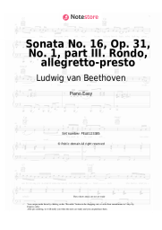 undefined Ludwig van Beethoven - Sonata No. 16, Op. 31, No. 1, part III. Rondo, allegretto-presto
