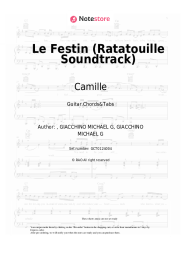 Sheet music, chords Camille, Michael Giacchino - Le Festin (Ratatouille Soundtrack)