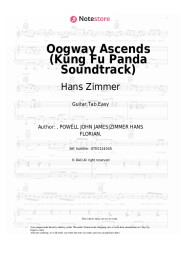 Sheet music, chords Hans Zimmer, John Powell - Oogway Ascends (Kung Fu Panda Soundtrack)