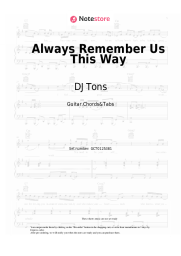 undefined DJ Tons - Always Remember Us This Way