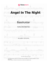 Sheet music, chords Basshunter - Angel In The Night 