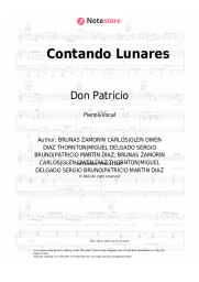Sheet music, chords Don Patricio, Cruz Cafuné - Contando Lunares