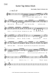 Sheet music, chords Max Raabe, Palast Orchester, LEA - Guten Tag, liebes Glück