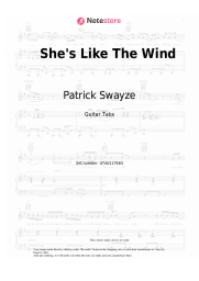 Sheet music, chords Patrick Swayze, Wendy Fraser - She's Like The Wind (From 'Dirty Dancing' Soundtrack)