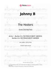 Sheet music, chords The Hooters - Johnny B