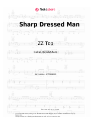 Sheet music, chords ZZ Top - Sharp Dressed Man