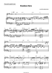 Sheet music, chords Joel Brandenstein - Krankes Herz