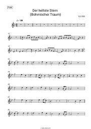 Sheet music, chords DJ Ötzi - Der hellste Stern (Bohmischer Traum)