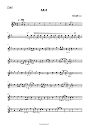 Sheet music, chords Alexa Feser - Mut