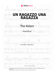 Sheet music, chords The Kolors - UN RAGAZZO UNA RAGAZZA