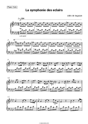 Sheet music, chords Zaho de Sagazan - La symphonie des éclairs