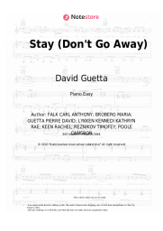 undefined David Guetta, Raye - Stay (Don't Go Away)