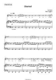 Sheet music, chords Isi Glück, Marc Eggers - Oberteil
