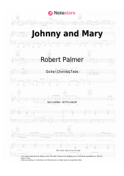 Sheet music, chords Robert Palmer - Johnny and Mary