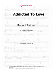 Sheet music, chords Robert Palmer - Addicted To Love