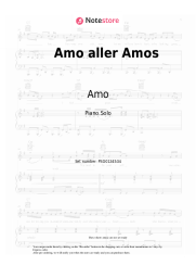 Sheet music, chords Amo - Amo aller Amos