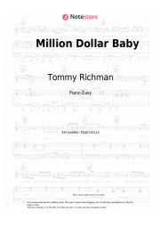 Sheet music, chords Tommy Richman - Million Dollar Baby