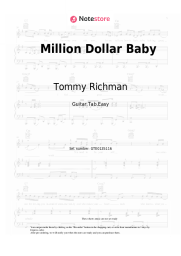 Sheet music, chords Tommy Richman - Million Dollar Baby