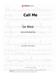 Sheet music, chords Go West - Call Me