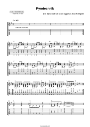 Sheet music, chords Balkonultra, Marc Eggers, Ikke Huftgold - Pyrotechnik