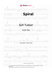 Sheet music, chords Sofi Tukker - Spiral