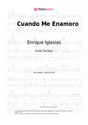 Sheet music, chords Enrique Iglesias, Juan Luis Guerra - Cuando Me Enamoro