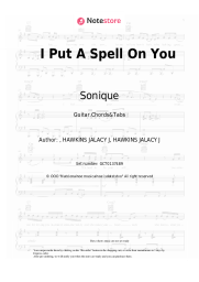 undefined Sonique - I Put A Spell On You