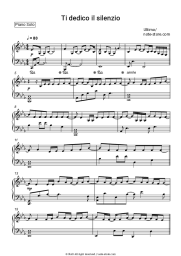 Sheet music, chords Ultimo - Ti dedico il silenzio