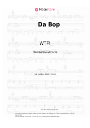 Sheet music, chords WTF! - Da Bop