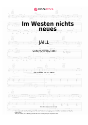 Sheet music, chords JAILL -  Im Westen nichts neues