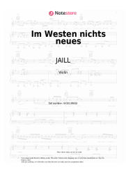 Sheet music, chords JAILL -  Im Westen nichts neues