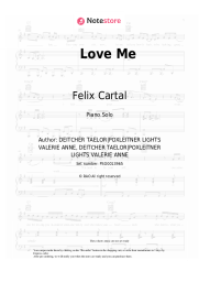 Sheet music, chords Felix Cartal, Lights - Love Me