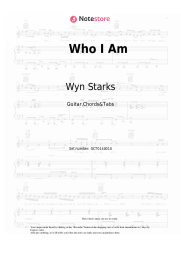 Sheet music, chords Wyn Starks - Who I Am