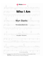 Sheet music, chords Wyn Starks - Who I Am
