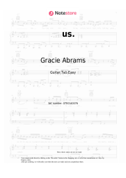 Sheet music, chords Gracie Abrams, Taylor Swift - us.