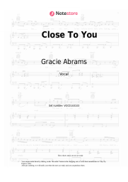 undefined Gracie Abrams - Close To You