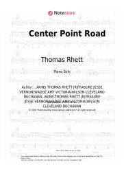 Sheet music, chords Thomas Rhett, Kelsea Ballerini - Center Point Road