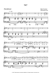 Sheet music, chords Mark Forster - 747