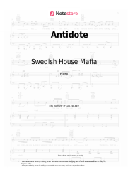 Sheet music, chords Swedish House Mafia, Knife Party - Antidote