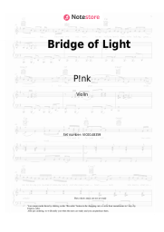Sheet music, chords P!nk, Happy Feet Two Chorus - Bridge of Light