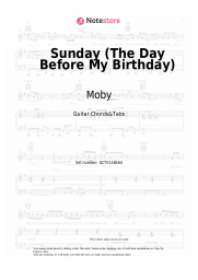 undefined Moby - Sunday (The Day Before My Birthday)