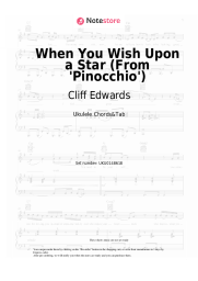 Sheet music, chords Cliff Edwards - When You Wish Upon a Star (From 'Pinocchio')