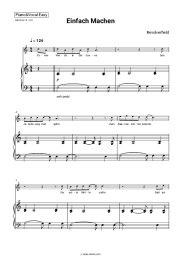 Sheet music, chords Revolverheld - Einfach Machen