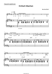 Sheet music, chords Revolverheld - Einfach Machen