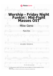 Sheet music, chords Mike Geno - Worship - Friday Night Funkin': Mid-Fight Masses OST