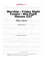 Sheet music, chords Mike Geno - Worship - Friday Night Funkin': Mid-Fight Masses OST